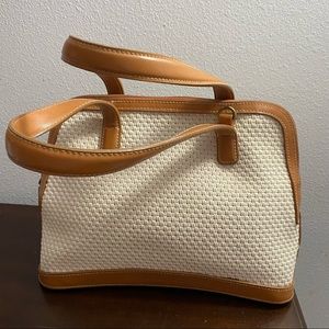 Vtg Jones New York Woven Handbag Beachy